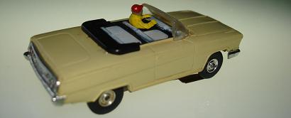 Atlas HO Slot Car Yellow Chevrolet Impala Rear Bumper