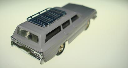 Atlas HO Slot Car Grey Station Wagon Rear Bumper