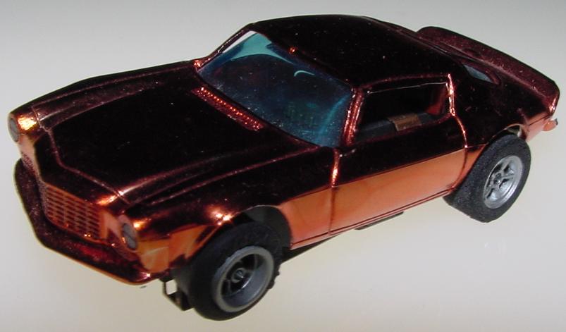 Aurora AFX HO Rare Copper Chrome Plated Chevrolet Camaro Slot Car Hood