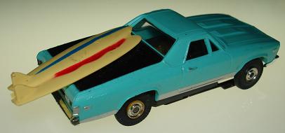 Aurora TJET Chevrolet El Camino HO Slot Car Trunk