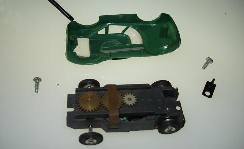 Aurora TJET Ford Lola GT Olive Slot Car Posts