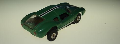 Aurora TJET Ford Lola GT Olive Slot Car Trunk