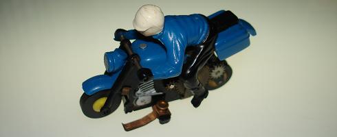 Aurora TJET Thunder Bike Motorcycle HO Slot Car Rider