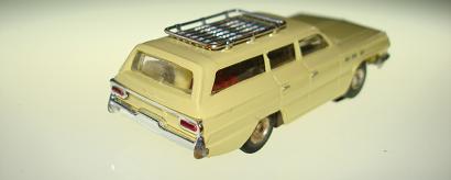 Atlas HO Slot Car Yellow Station Wagon Rear Bumper