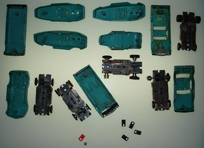 Aurora Model Motoring HO Scale TJET Turquoise Slot Cars Posts
