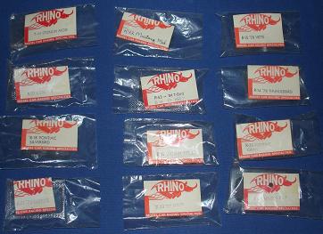 Rhino Various Unpainted HO Slot Car Kit Bodies