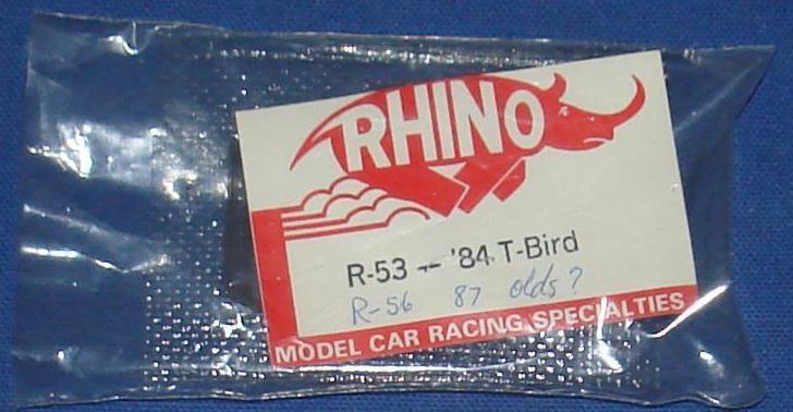 Rhino Clear Unpainted HO Slot Car Body Kit