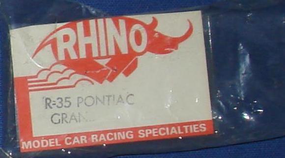 Rhino Clear Unpainted HO Slot Car Body Kit