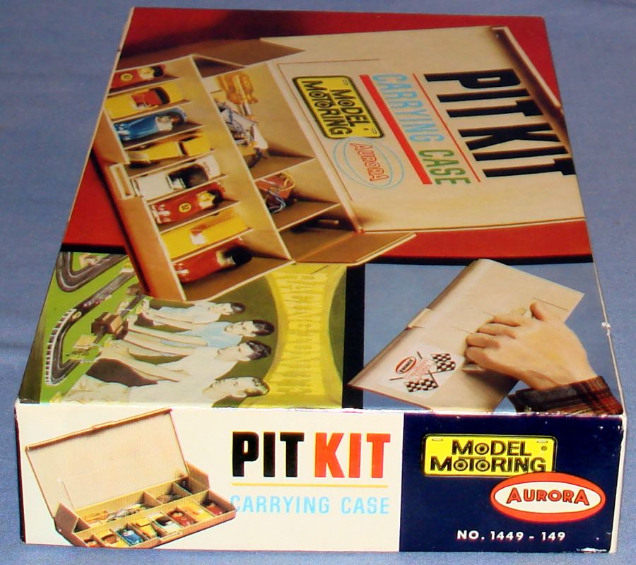 Aurora Model Motoring HO Slot Car Racing Pit Kit Carrying Case 1449-149