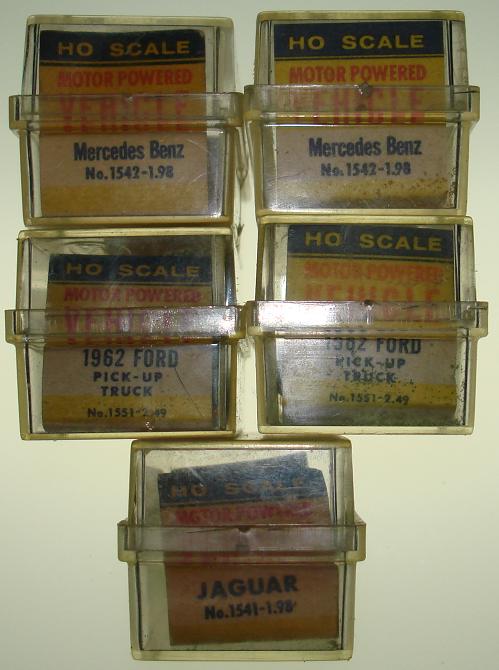 Aurora Model Motoring HO Slot Car Vibrator Boxes