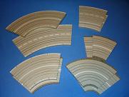 Faller HO Scale Slot Car Track Curves X10
