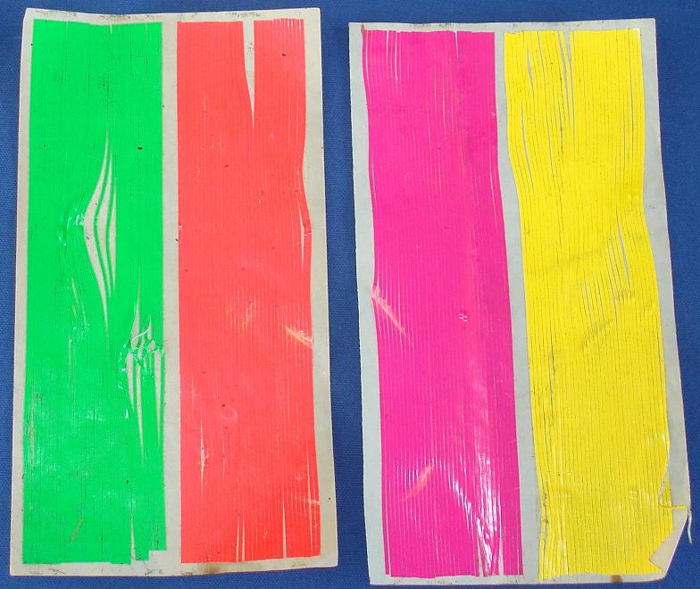 AFX Slot Car Racing Track Lane Marking Tape Fluorescent Green Red Magenta Yellow