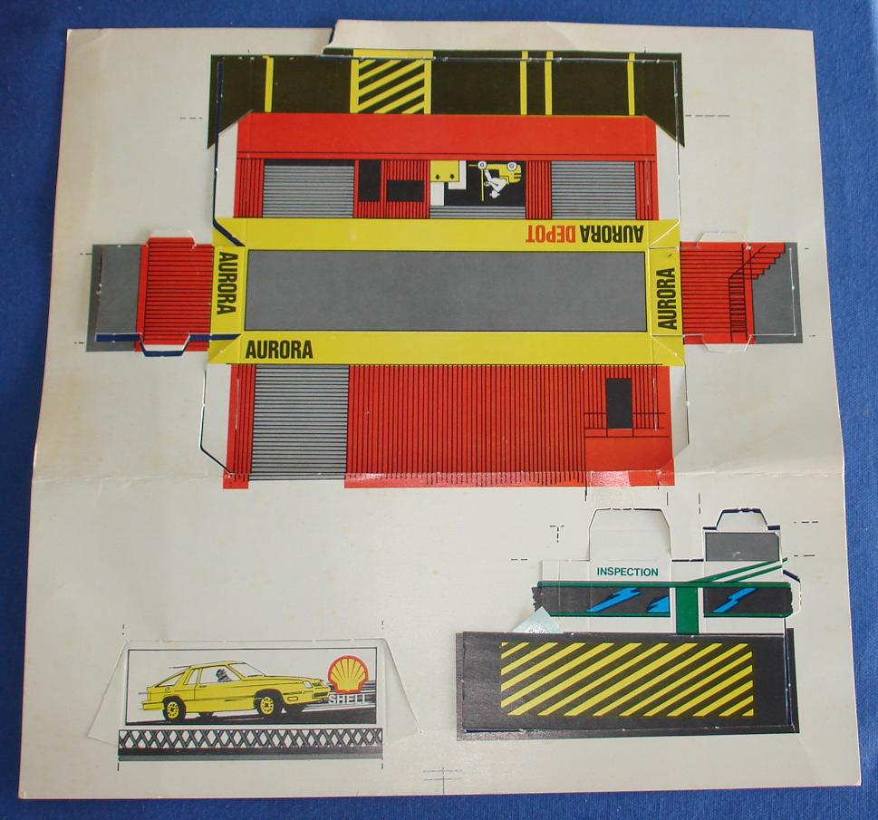 Aurora 187 Scale Slot Car Cutouts