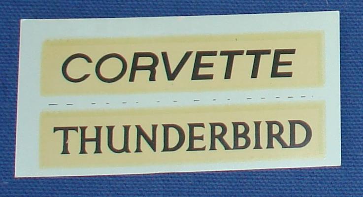 Aurora Pit Stop Kit Ford Thunderbird Chevrolet Corvette Slot Car Decals
