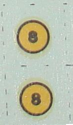 Aurora 187 Scale Slot Car Hop Up Kit Decals Number Eights