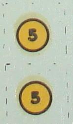 Aurora 187 Scale Slot Car Hop Up Kit Decals Number Fives