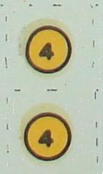 Aurora 187 Scale Slot Car Hop Up Kit Decals Number Fours