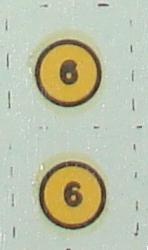 Aurora 187 Scale Slot Car Hop Up Kit Decals Number Sixes