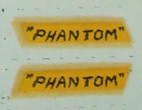 Aurora 187 Scale Slot Car Hop Up Kit Decals Phantom