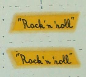 Aurora 187 Scale Slot Car Hop Up Kit Decals Rock N Roll