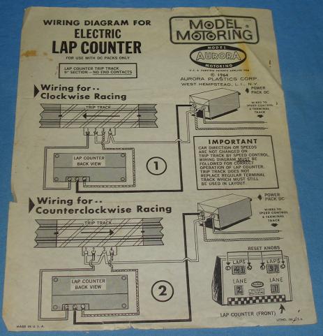 Electrical Wiring Diagrams on Electric Lap Counter Slotcar Track Wiring Diagram   Mister Coney  Item