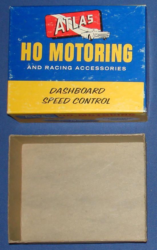Atlas HO Slot Car Dash Board Steering Wheel Controller Empty Box Lid & Bottom