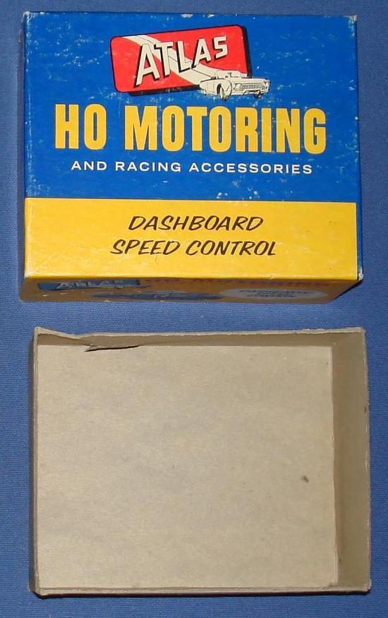 Atlas HO Slot Car Dash Board Steering Wheel Controller Empty Box Lid & Bottom