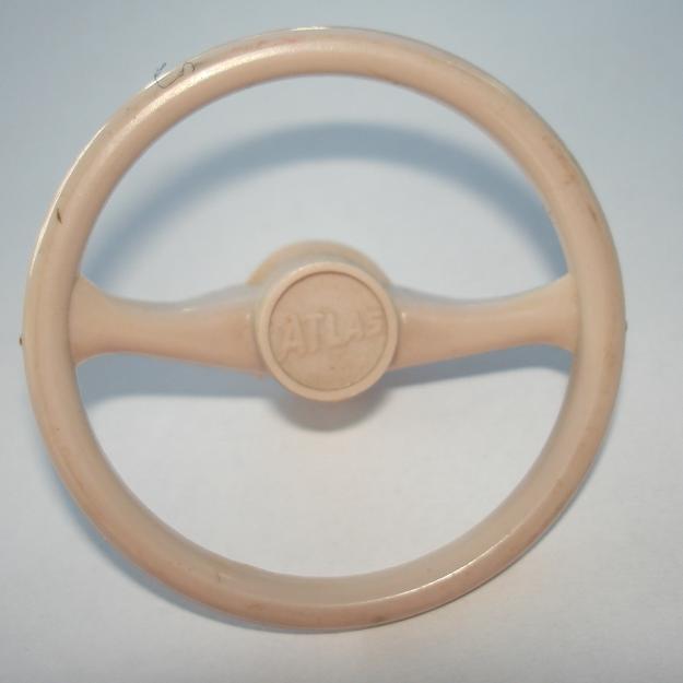 Atlas HO Slot Car Beige Steering Wheel