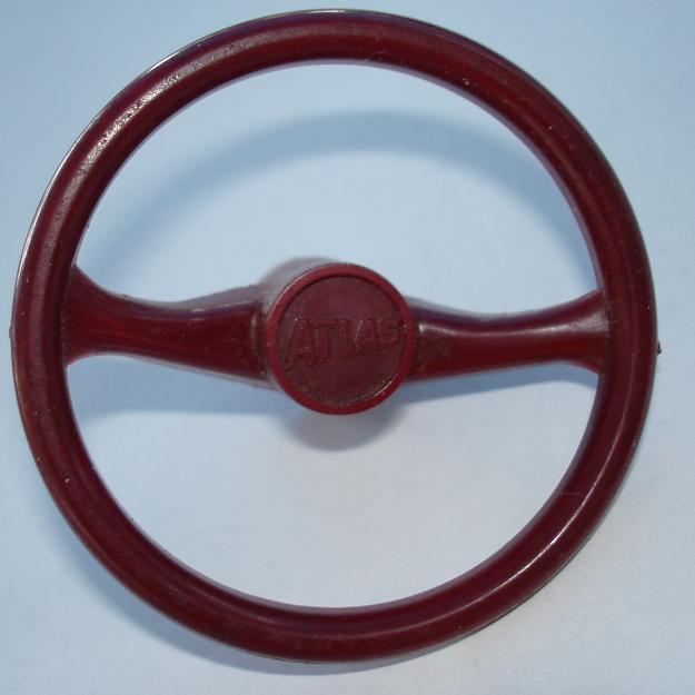 Atlas HO Slot Car Maroon Steering Wheel
