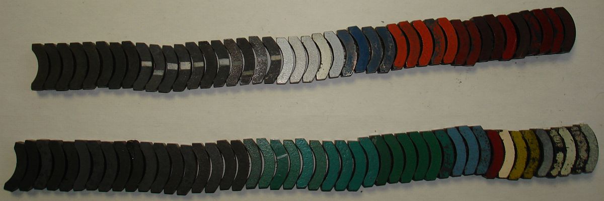 Aurora HO Scale Slot Car Racing Chassis Magnets Alligned