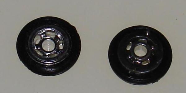 Tyco Pro HO Slot Car Racing Chassis Parts Front Chrome Hubs Front Tires Tyco Pro HO Slot Car Racing Chassis Parts Front Chrome Hubs Front Tires