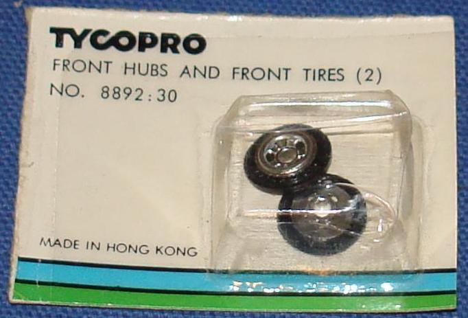 TYCOPRO HO Slot Car Parts Front Hubs Tires