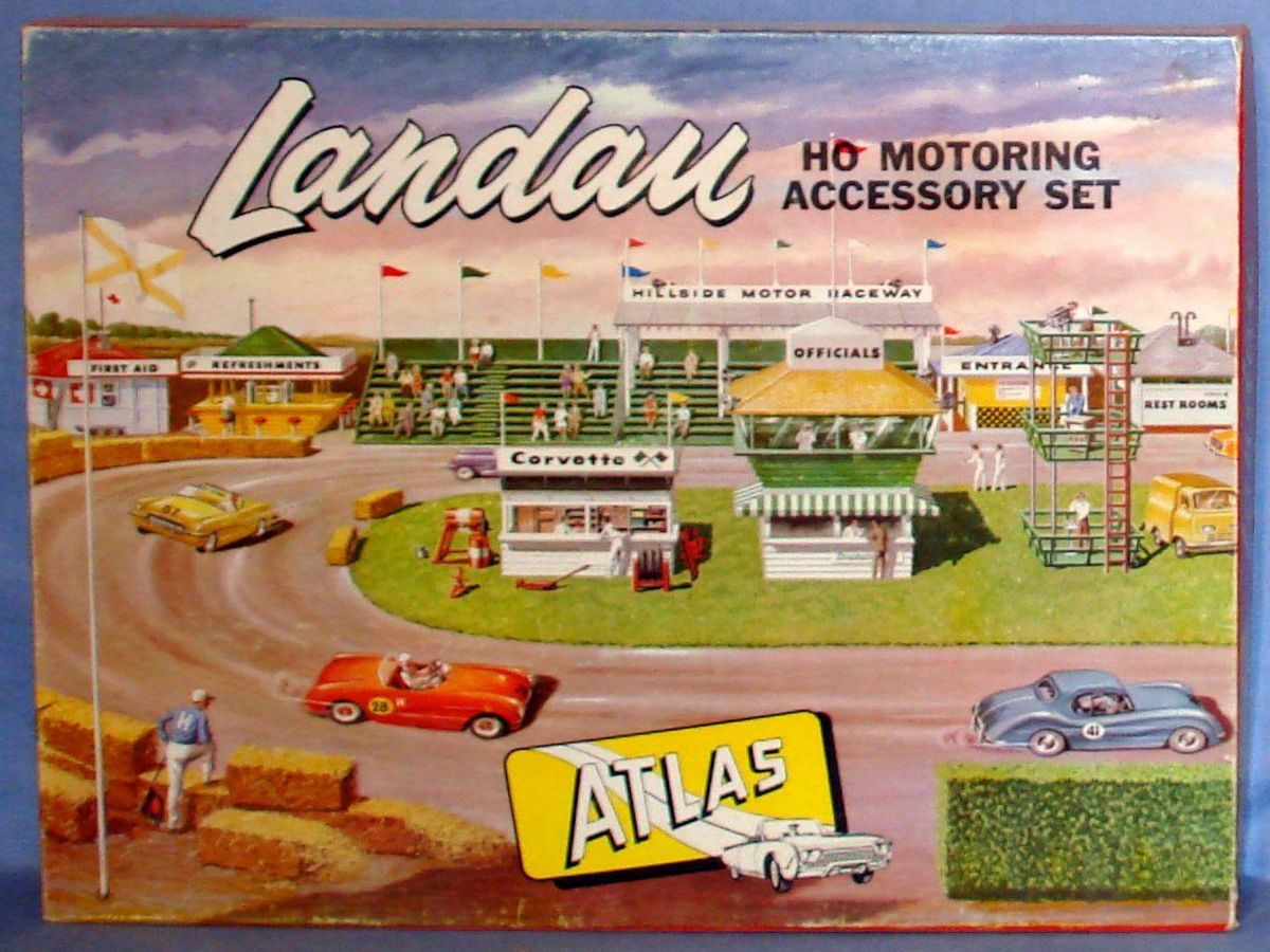 Atlas HO Slot Car Racing Motoring Accessory Landau Set Box #1401-595