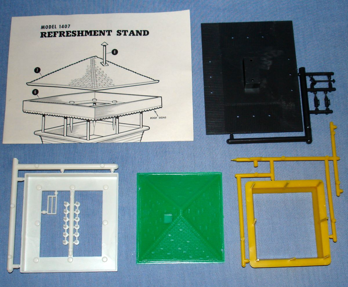 Atlas Landau Set HO Slot Car Racing Refreshment Stand
