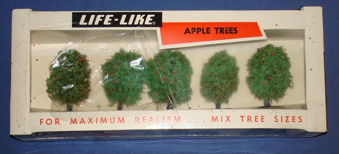 Life Like 1:87 Scale Slot Car Road Racing Layout Scenery Apple Fruit Trees