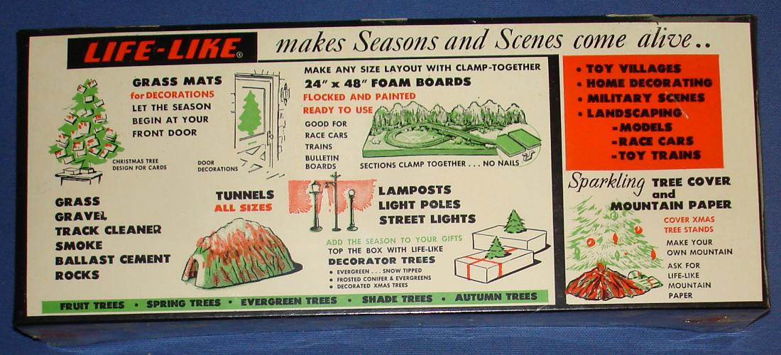 Life Like 1:87 Scale Slot Car Road Racing Layout Scenery Trees Box Advertisement