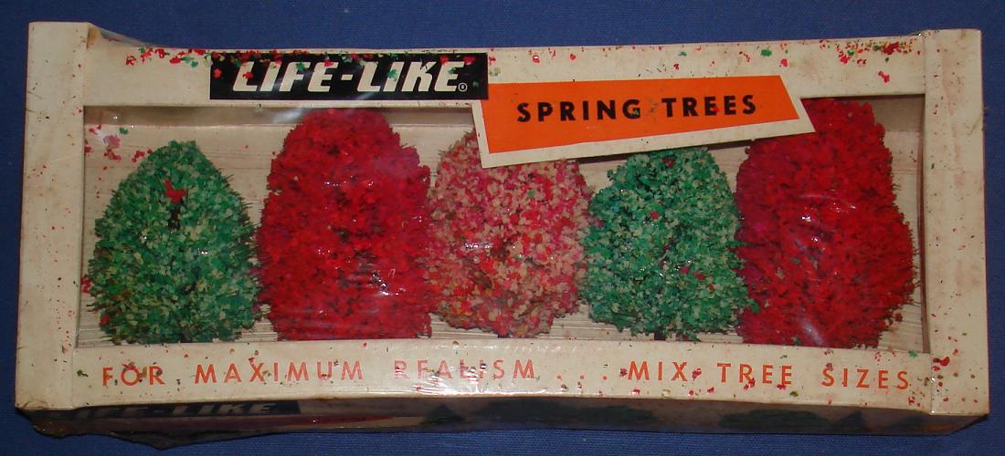 Life Like 1:87 Scale Slot Car Road Racing Layout Scenery Spring Trees