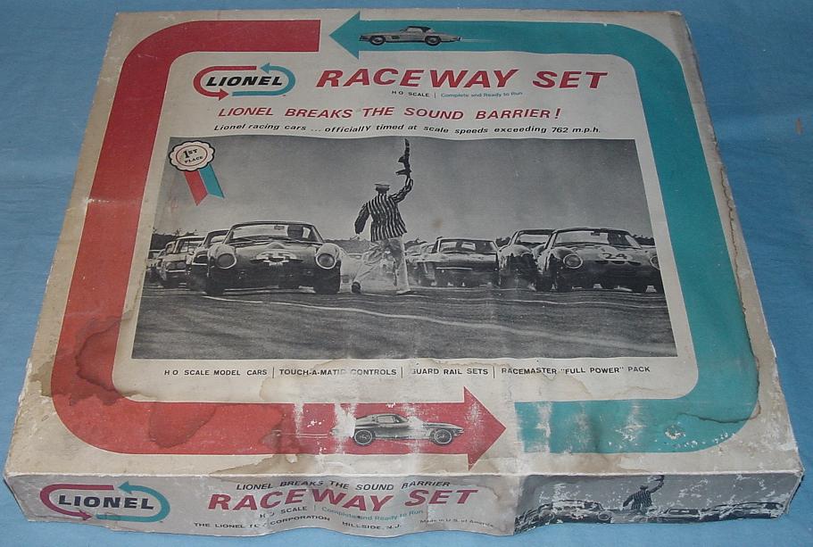 Lionel HO Slot Car Racing Loop The Loop Race Set #17140 Lid