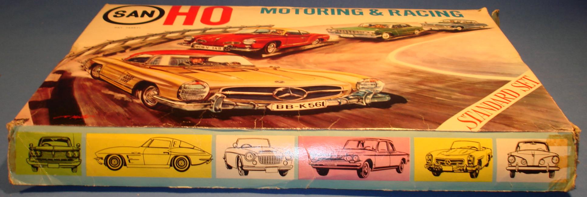 Marusan HO Slot Car Set 412 Lid Side