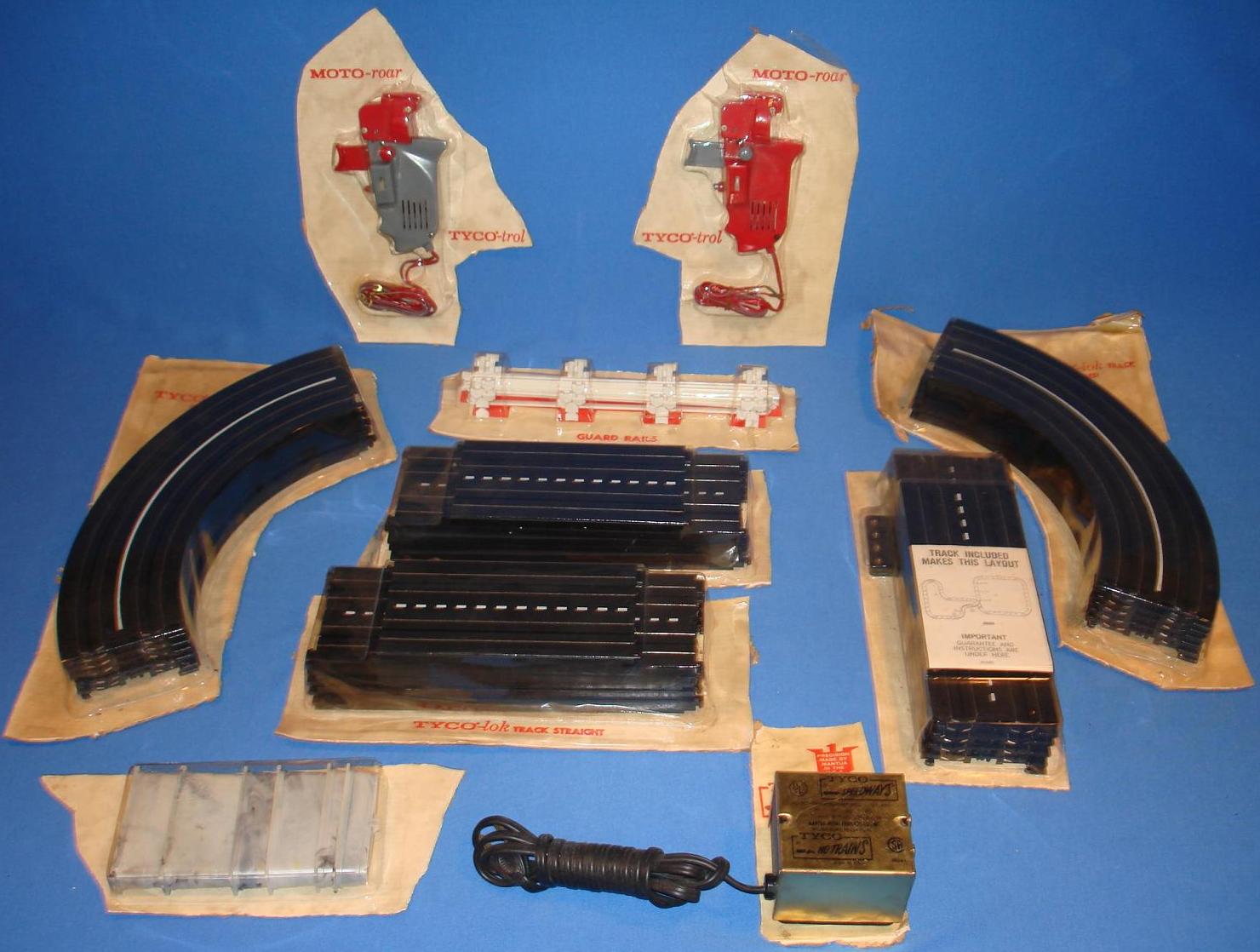 Tyco S Slot Car Racing Set Track Assortment Factory Sealed