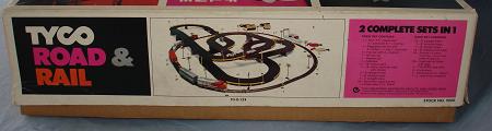 Tyco Tycopro Road & Rail HO Slot Car Racing Electric Train Set #9000