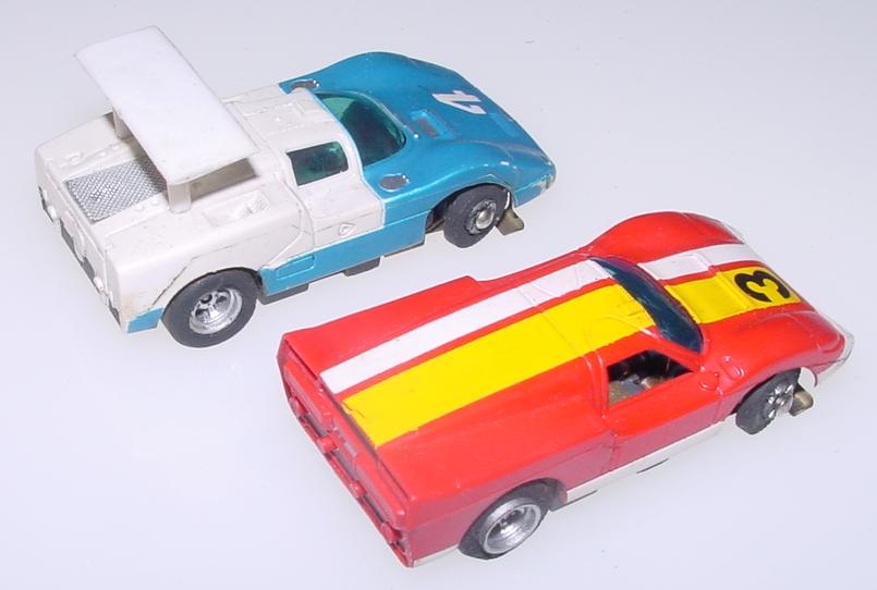 Aurora XLerators Set SlotLess Chaparral Ford J Cars Rear Bumper Wings