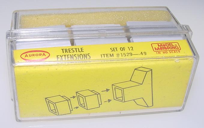 Aurora Model Motoring Thunderjet 500 SlotCar Track Trestle Extensions Instructions