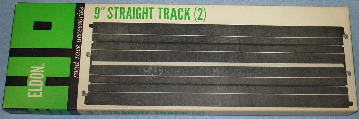 Eldon HO Road Race Accessories Slot Car Racing Track 9 Inch Straight #3461