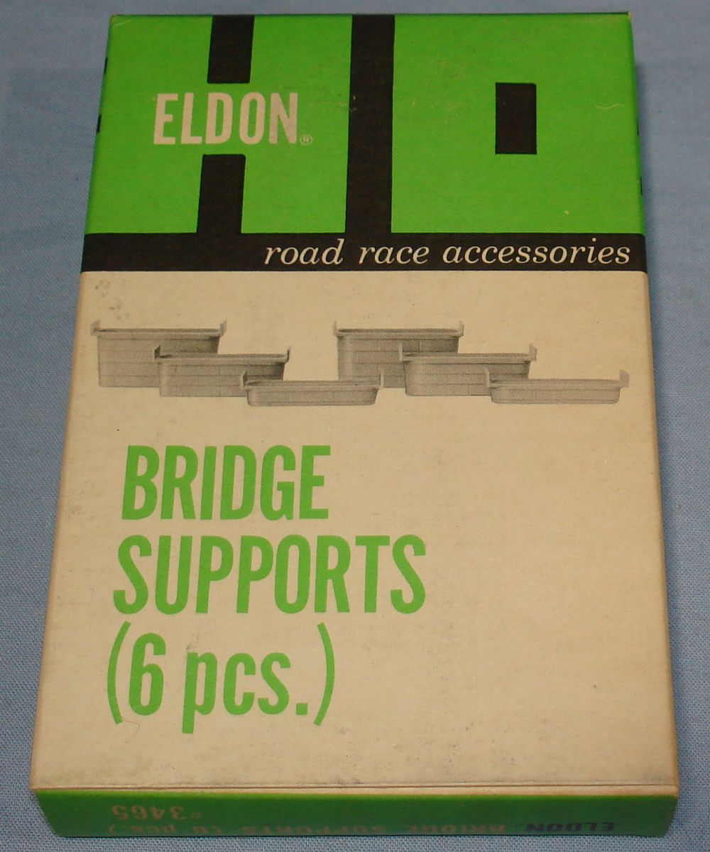 Eldon HO Road Race Accessories Slot Car Racing Track Bridge Supports #3465 Eldon HO Road Race Accessories Slot Car Racing Track Bridge Supports #3465