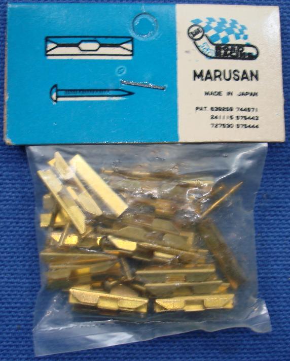Marusan SAN Made In Japan HO Slot Car Racing Track Brass Joiners Nails MIP Marusan SAN Made In Japan HO Slot Car Racing Track Brass Joiners Nails MIP