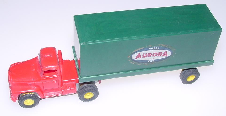 Aurora Vibrator HO Slot Car Logo Truck Trailer