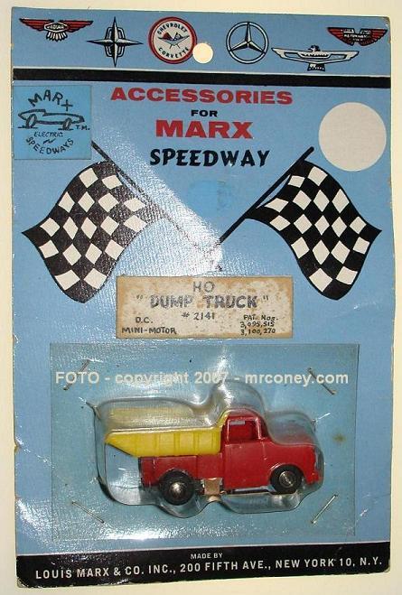 MARX Speedway Rare HO Scale MOC Slot Car Dump Truck MARX Speedway Rare HO Scale MOC Slot Car Dump Truck
