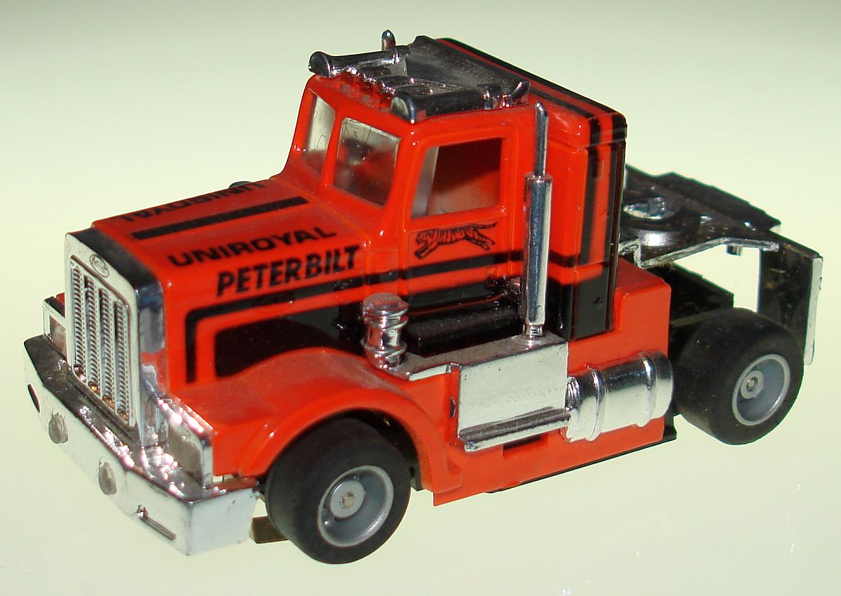 Tyco US1 Peterbilt UNIROYAL Slot Car Racing Truck Semi Cab Hood