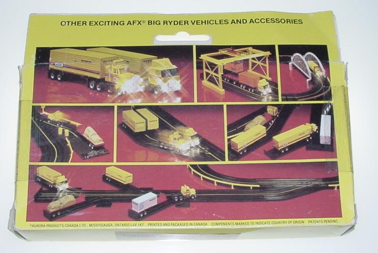 AFX Big Ryder Slot Car Truck Box Package Displaying Vehicles & Accessories